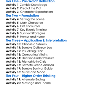 Dead Moon Rising 2007 Worksheet Activity Booklet