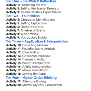 Death On The Nile 2022 Worksheet Activity Booklet