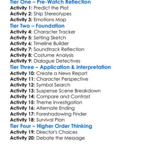 Death Ship 1980 Worksheet Activity Booklet
