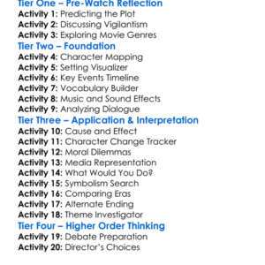 Death Wish 2018 Worksheet Activity Booklet