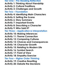 Debits And Credits Rudyard Kipling Worksheet Activity Booklet