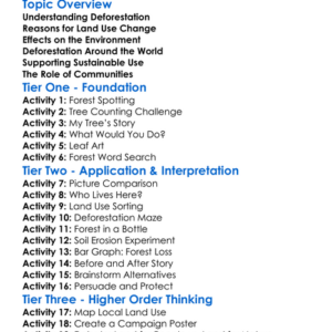 Deforestation And Land Use Worksheet Activity Booklet