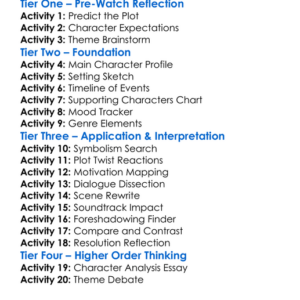 Delirium 2018 Worksheet Activity Booklet