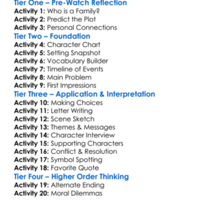 Delivery Man 2013 Worksheet Activity Booklet