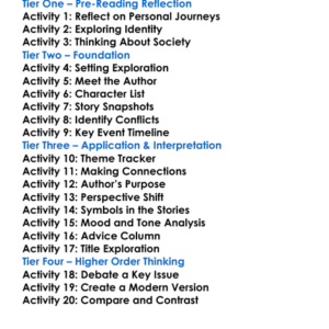 Demon Box Ken Kesey Worksheet Activity Booklet