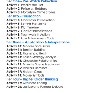 Den Of Thieves 2018 Worksheet Activity Booklet