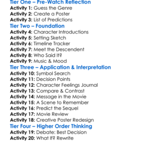 Descendent 2025 Worksheet Activity Booklet