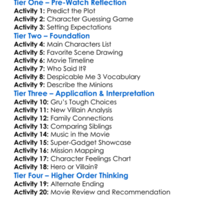 Despicable Me 3 Worksheet Activity Booklet