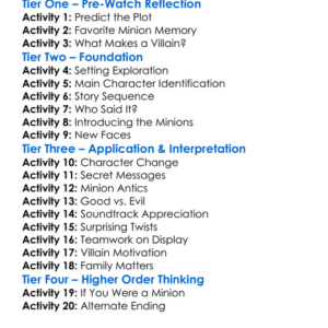 Despicable Me 4 Worksheet Activity Booklet