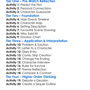 Diary Of A Wimpy Kid Worksheet Activity Booklet