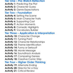 Die Hart 2023 Worksheet Activity Booklet