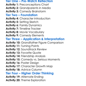 Dirty Grandpa 2016 Worksheet Activity Booklet
