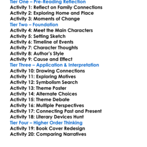 Divisadero Michael Ondaatje Worksheet Activity Booklet