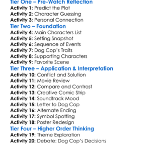 Dog Cop 7 The Final Chapter 2021 Worksheet Activity Booklet