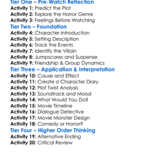 Doom Asylum 1988 Worksheet Activity Booklet