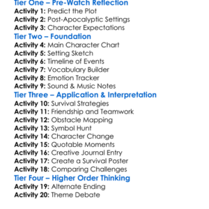 Doom Runners 1997 Worksheet Activity Booklet