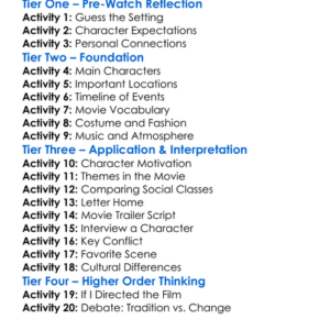 Downton Abbey A New Era 2022 Worksheet Activity Booklet