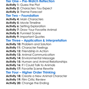 Dr Dolittle 2 2001 Worksheet Activity Booklet