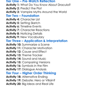 Dracula Ii Ascension 2003 Worksheet Activity Booklet