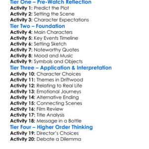 Driftwood 1997 Worksheet Activity Booklet