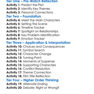 Dying To Be Loved 2016 Worksheet Activity Booklet