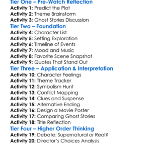 Echoes From The Grave 2022 Worksheet Activity Booklet