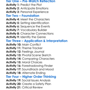 Eden Lake 2008 Worksheet Activity Booklet