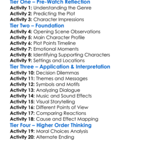 Edge Of Darkness 2010 Worksheet Activity Booklet