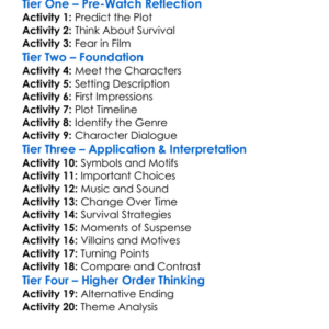 Edge Of Isolation 2018 Worksheet Activity Booklet