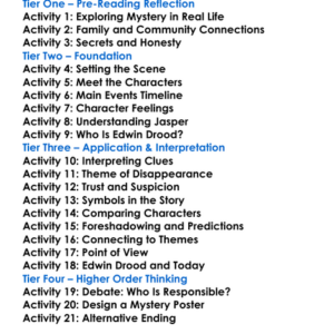 Edwin Drood Charles Dickens Worksheet Activity Booklet