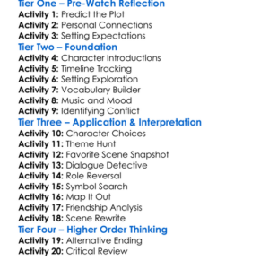 Eighth Avenue 2023 Worksheet Activity Booklet