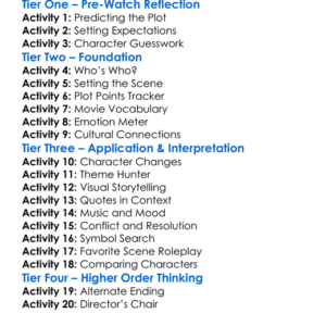 El Castrado 1995 Worksheet Activity Booklet