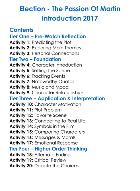 Election Worksheet Activity Booklet