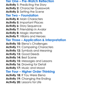 Elena And The Secret Of Avalor 2016 Worksheet Activity Booklet