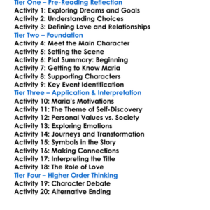 Eleven Minutes Paulo Coelho Worksheet Activity Booklet