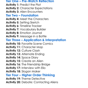 Elio 2025 Worksheet Activity Booklet