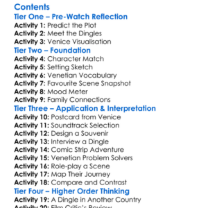 Emmerdale Dont Look Now Worksheet Activity Booklet