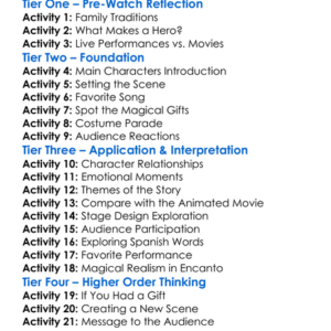 Encanto At The Hollywood Bowl 2022 Worksheet Activity Booklet