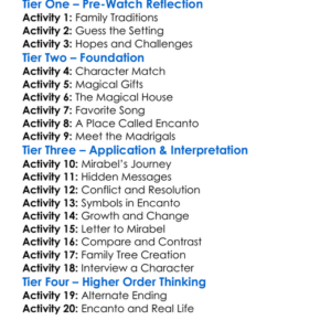 Encanto Worksheet Activity Booklet