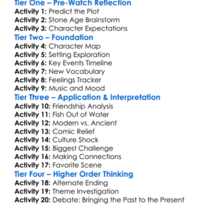 Encino Man 1992 Worksheet Activity Booklet