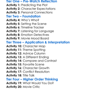 Enough Said 2013 Worksheet Activity Booklet