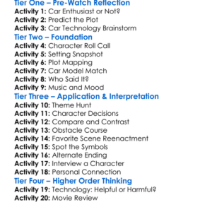 Enter Car World 2022 Worksheet Activity Booklet