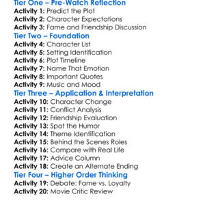 Entourage 2015 Worksheet Activity Booklet