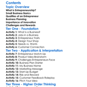 Entrepreneurship And Small Business Basics Worksheet Activity Booklet