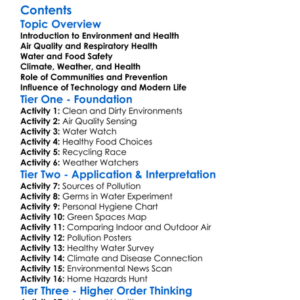 Environmental Influences On Human Health Worksheet Activity Booklet
