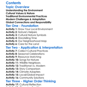 Environmental Relationships In Cultures Worksheet Activity Booklet