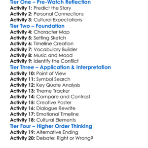 Epitaph Bread And Salt 2013 Worksheet Activity Booklet