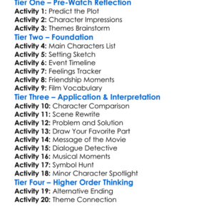 Ernest  Celestine Worksheet Activity Booklet