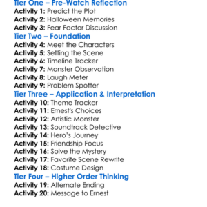 Ernest Scared Stupid 1991 Worksheet Activity Booklet