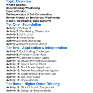 Erosion And Weathering Worksheet Activity Booklet